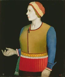 Ritratto di Natalya Andreevna Malevich (nata Manchenka) (b.1902) la moglie dell